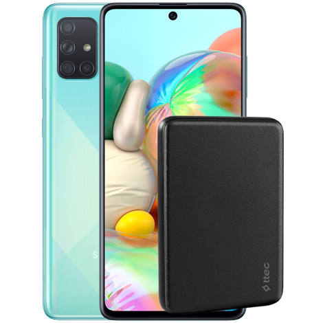 Galaxy A71 + ttec PowerCard 5 000 mAh