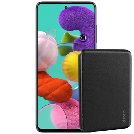 Galaxy A51 + ttec PowerCard 5 000 mAh