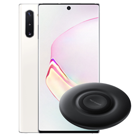 Galaxy Note 10+ в комплект с безжично зарядно