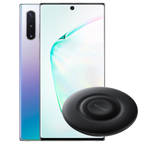 Galaxy Note 10+ в комплект с безжично зарядно