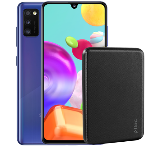 Galaxy A41 в комплект с ttec PowerCard 5 000 mAh