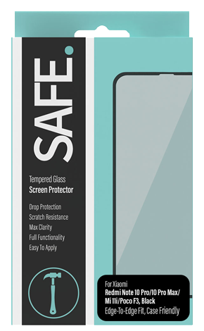 Стъклен протектор Safe Xiaomi Mi11i, Xiaomi Note 10 Pro