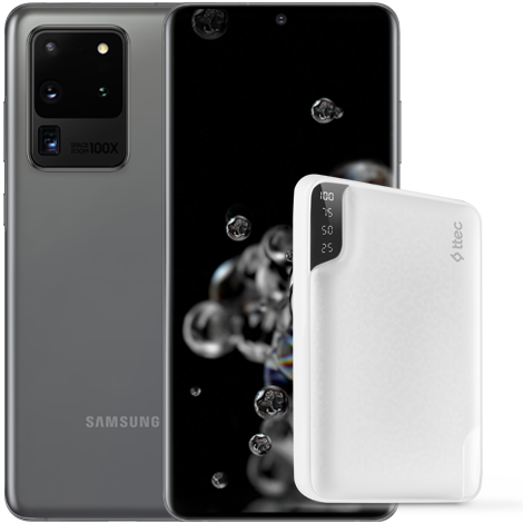 Galaxy S20 Ultra в комплект с ttec ReCharger 10 000 mAh